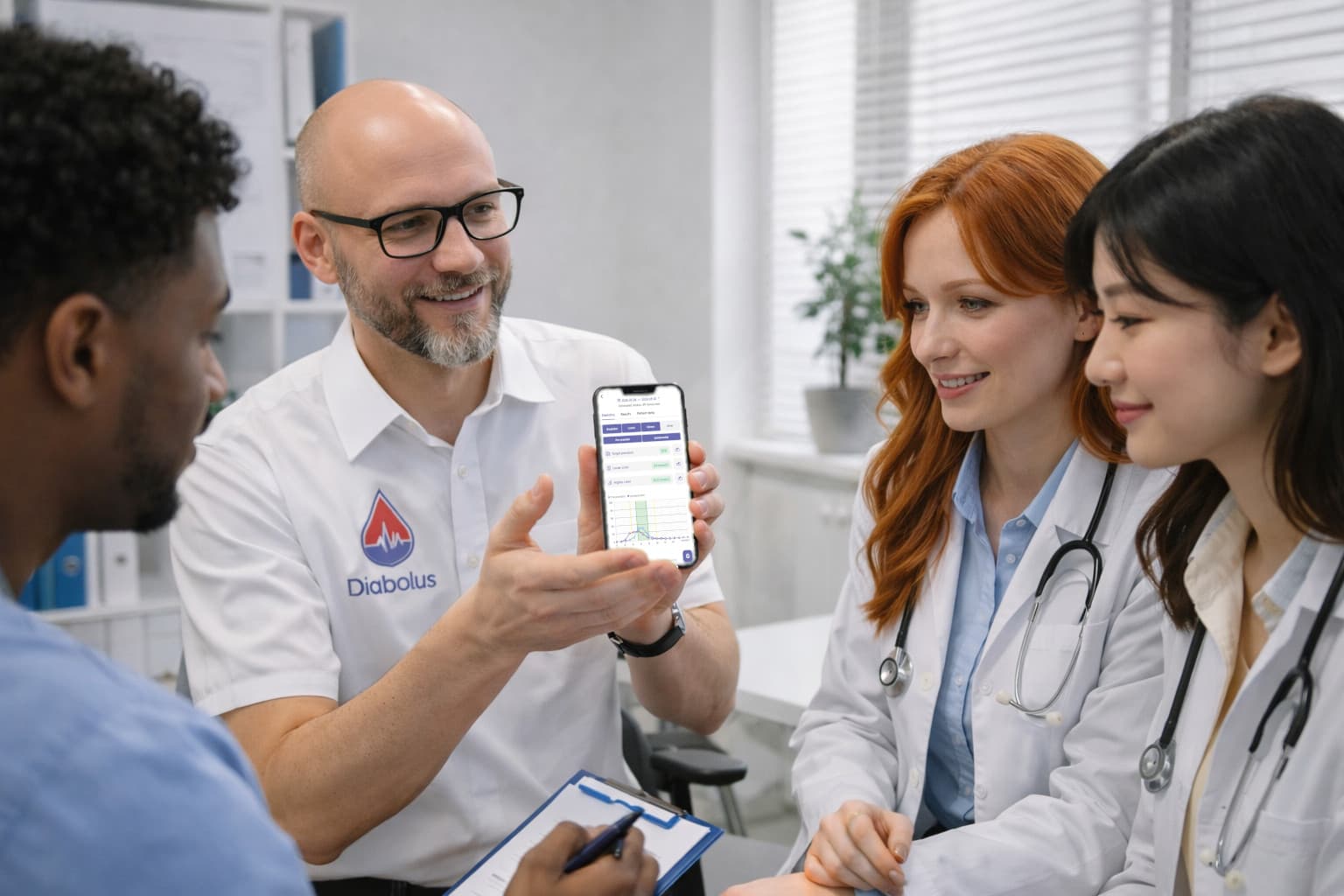 Person reviewing health analytics on a computer